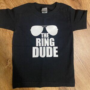 The Ring Dude Black White Toddler Boy Boys Boy's T-Shirt Tee Shirt